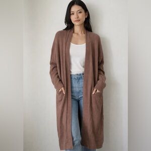 Babaton Cozy Brown Open Cardigan